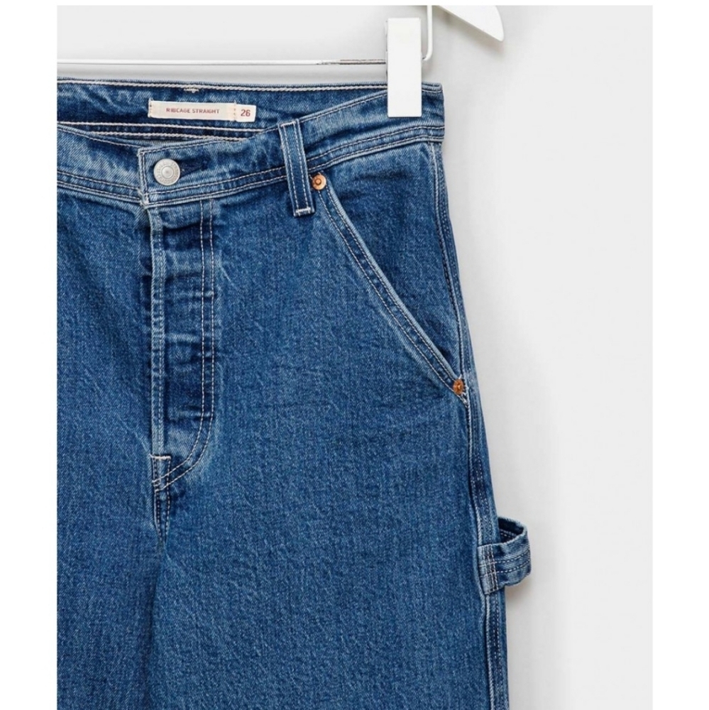 Levi's RIBCAGE Straight Utility High Rise Jeans - Picture 12 of 12